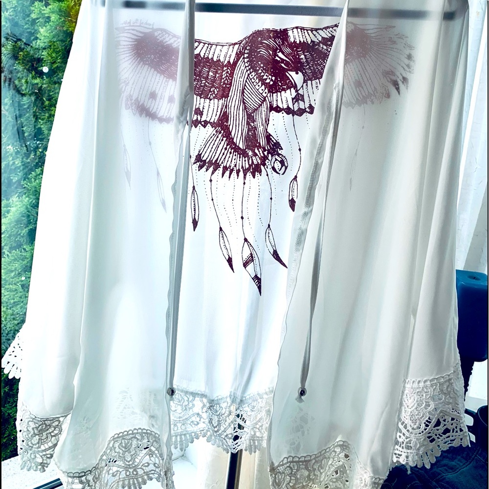 White Kimono Cover